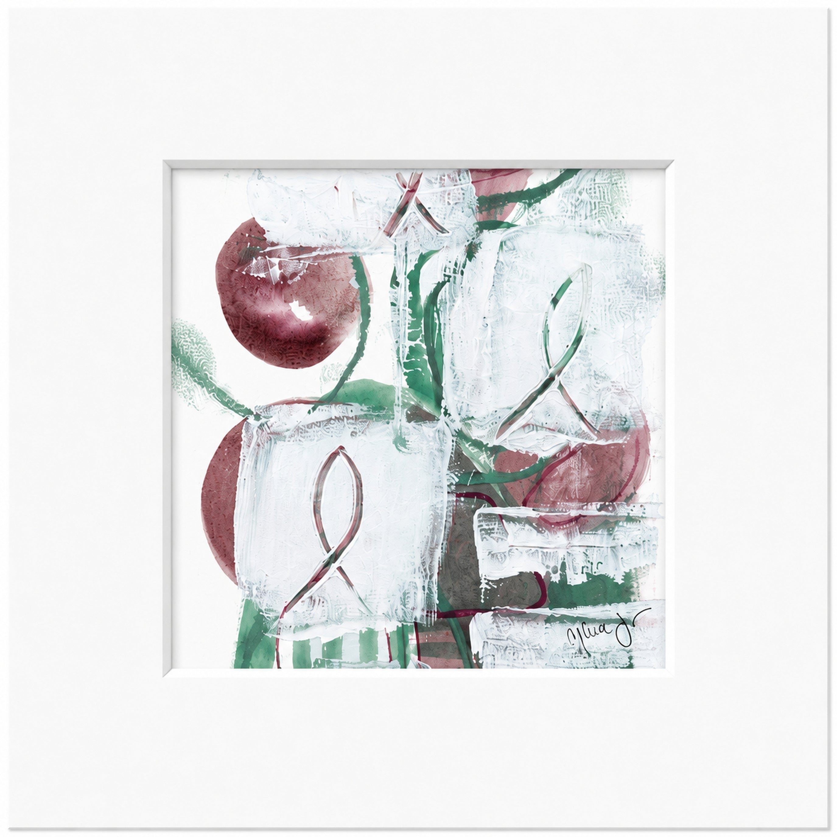 Be me - Original Painting Mixed media 20x20 cm